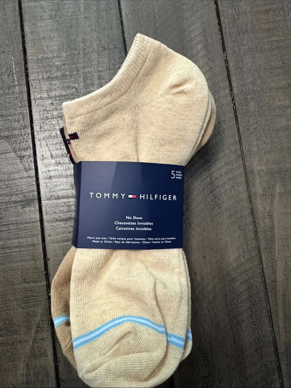 Tommy Hilfiger Men's No-Show Socks - Beige (5 Pack)
